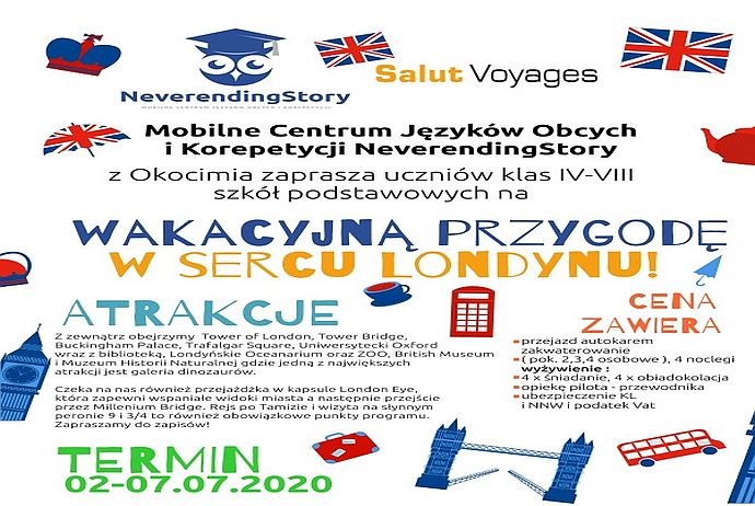 Wakacyjna przygoda w sercu Londynu 2020