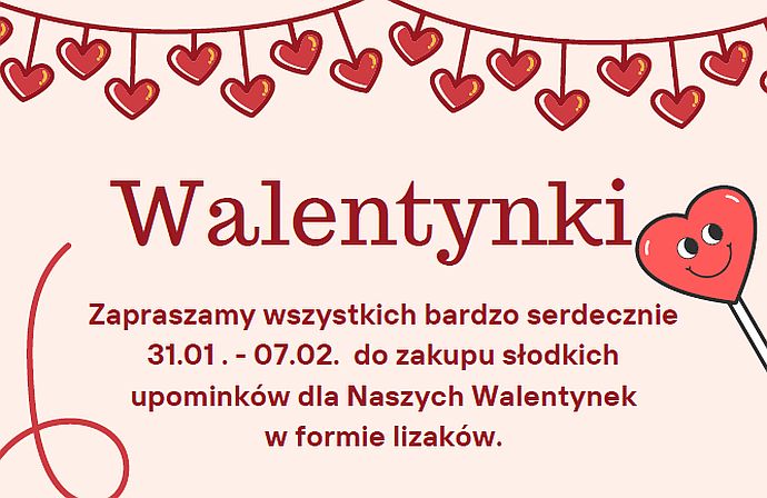 Słodkie Walentynki z Samorządem Uczniowskim