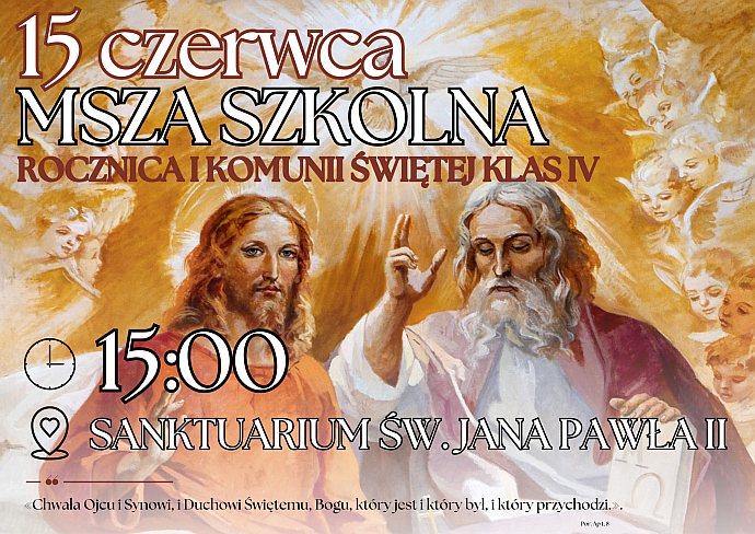 Szkolna Msza święta - rocznica I komunii