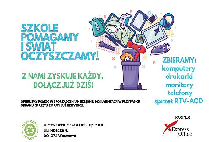WSZYSTKIE DZIECI ZBIERAJĄ ELEKTROŚMIECI