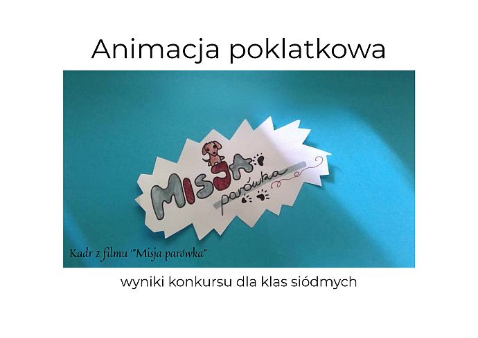 Wyniki międzyklasowego konkursu filmów animowanych 2026
