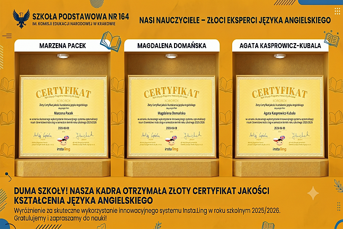 Sukces naszych uczniów w projekcie InstaLing 25/26