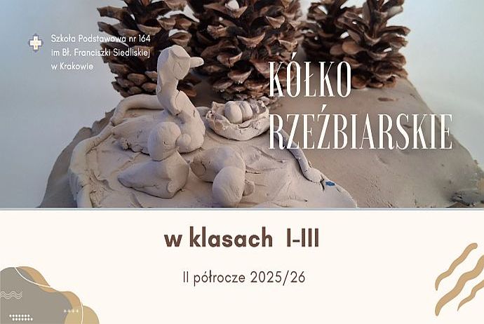 ''Małe rzeźby, wielka wyobraźnia – prace uczniów klas 1–3''