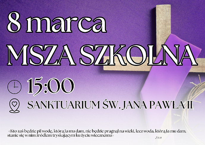 Szkolna Msza święta - 08.03.2026
