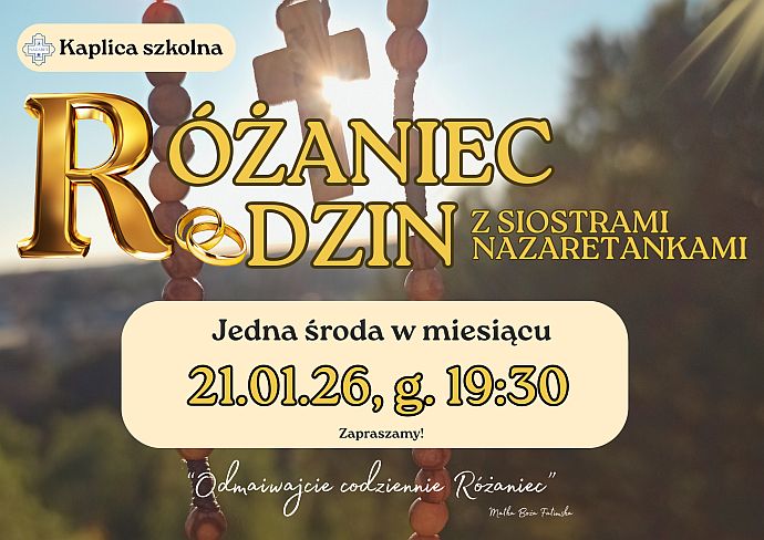 Zapraszamy na Różaniec Rodzin z Siostrami Nazaretankami!