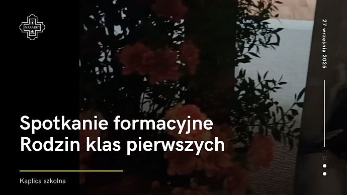 Spotkanie formacyjne rodzin dzieci z klas pierwszych 2025