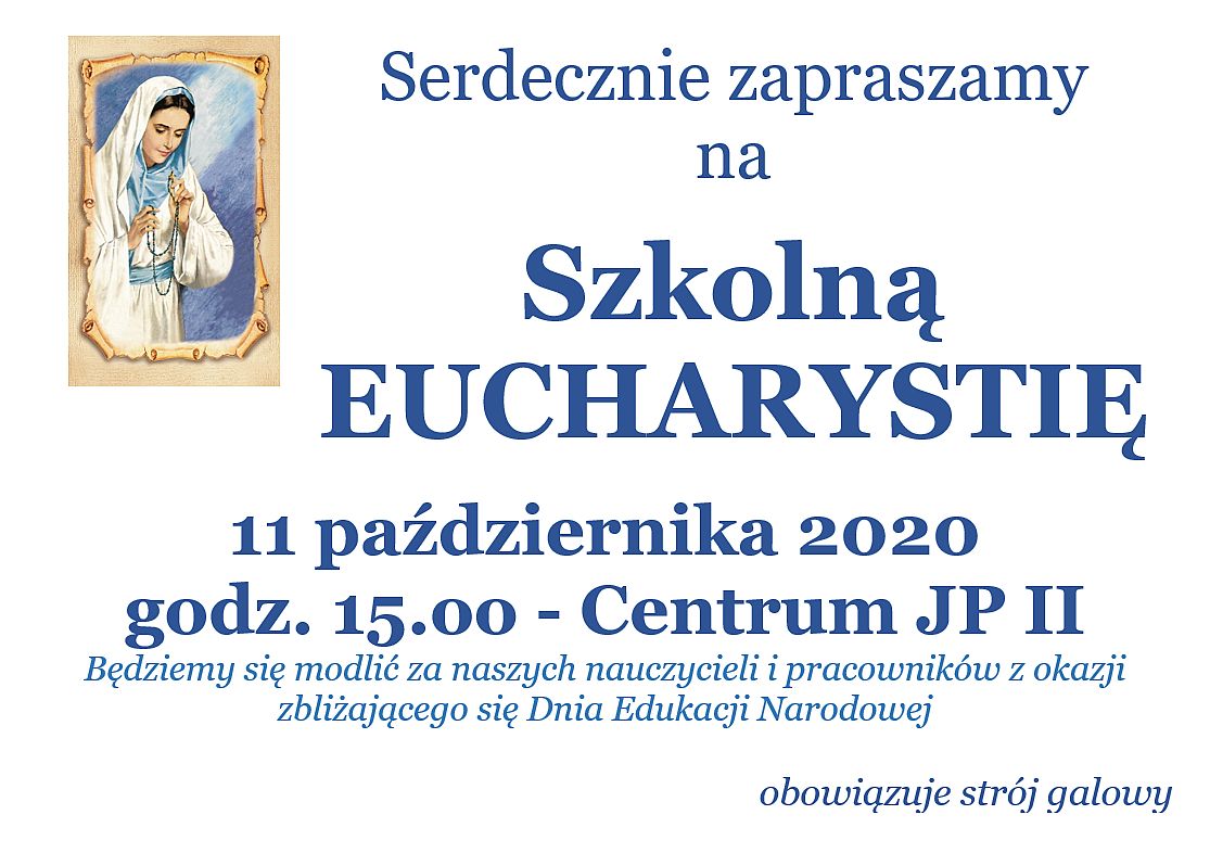 Msza szkolna 11.10.2020 r.