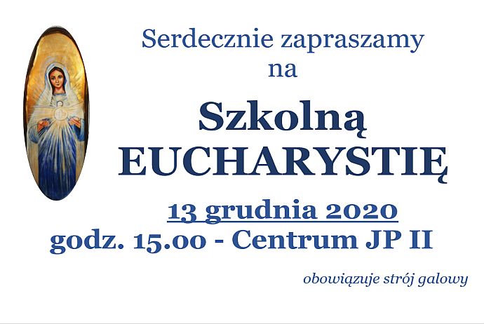 Szkolna Eucharystia 13 XII