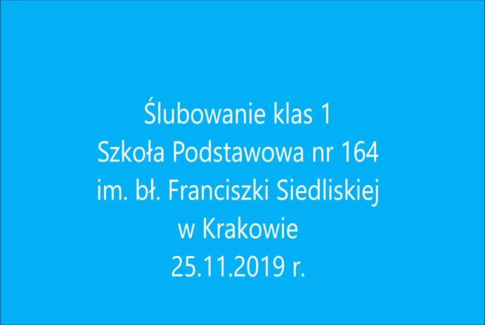 Ślubowanie klas 1 - 2019/2020